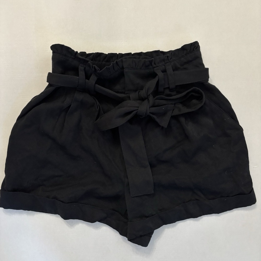 Forever 21 Black Shorts New With Tags Woven With Belt‎ Black